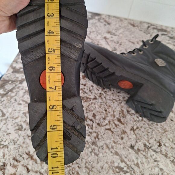 Harley-Davidson  Black logo Leather Boots size 10‎ - Picture 10 of 10